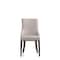 Manhattan Comfort Shubert Faux Leather and Velvet Dining Chair in Light Grey - Set of 2 DC055-LG - alternate 3